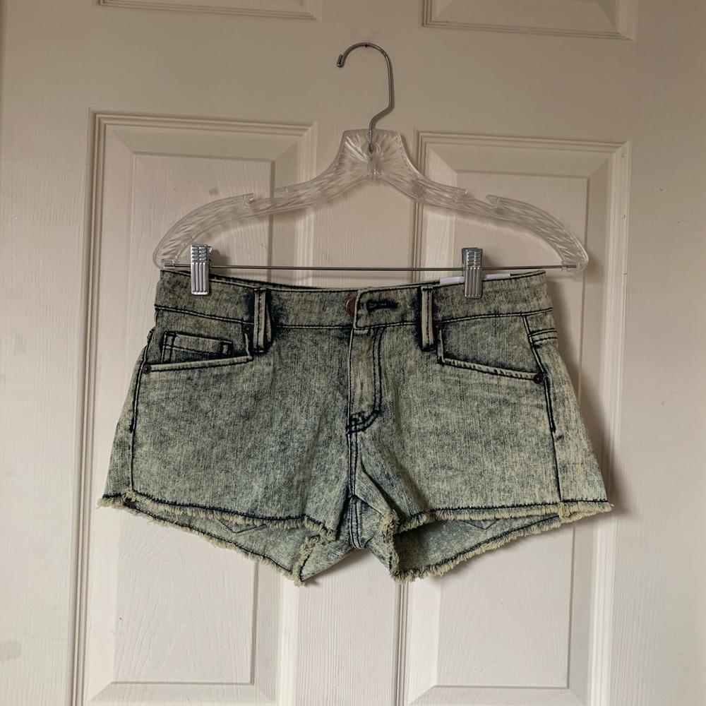 BCBGeneration  Acid Wash Denim Shorts